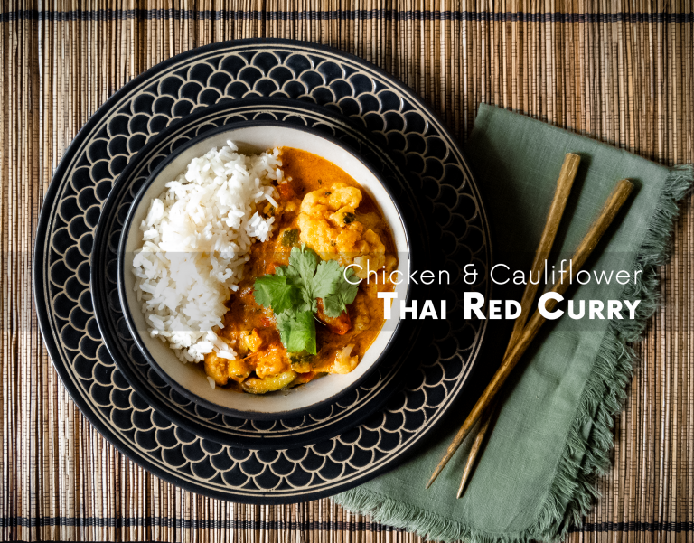 Chicken and Cauliflower Spicy Thai Red Curry | I Forgot Salt!
